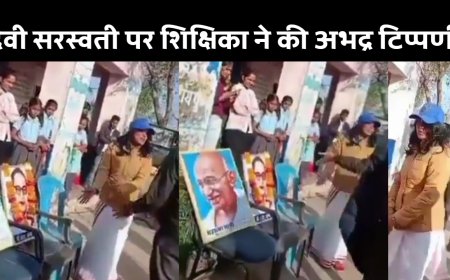 Viral Video: देवी सरस्वती पर अभद्र टिप्पणी करने वाली हेमलता बैरवा पर जांच, उचित कार्यवाही का आश्वासन