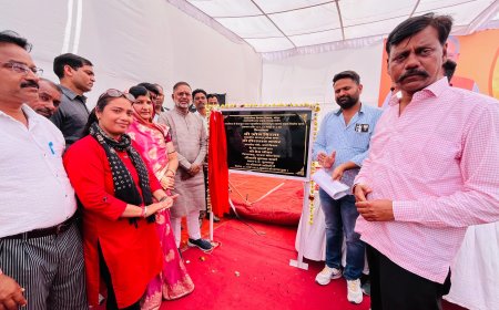 ऊर्जा मंत्री ने किया 10 करोड़ रूपये लागत की ग्राम सड़कों का शिलान्यास— किसानों के लिए खुलेगा खुशहाली का रास्ता