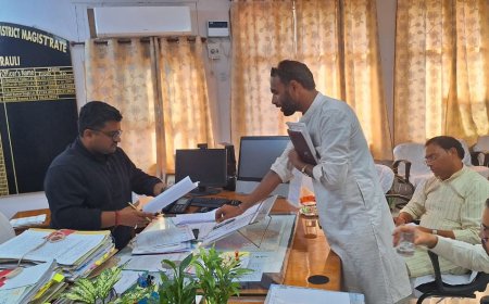 करौली न्यूज । भाजपा नेता प्रताप पाकड़ ने सपोटरा क्षेत्र की मूलभूत सुविधा और भ्रष्ट सरपंचों की जांच को लेकर जिला कलेक्टर नीलाभ सक्सेना को दिया ज्ञापन