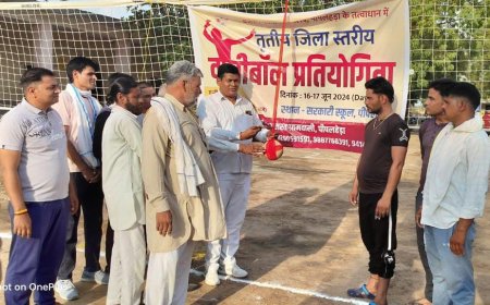 Hindaun City: वॉलीबाल प्रतियोगिता का गांव पीपलहेडा में हुआ शुभारंभ