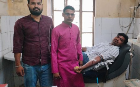 Karauli: रक्तवीर पुष्पेन्द्र गारूवाल ने रक्तदान कर बचाई बच्ची की जान