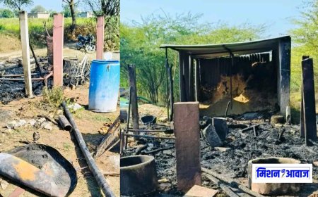 सवाईमाधोपुर : बाटोदा थाना क्षेत्र के सुंदरी गांव में लगी भीषण आग, अनाज सहित अन्य सामान जला