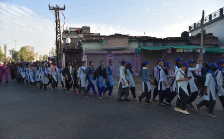 राजस्थान स्थापना दिवस पर जिले में निकाली रन फॉर फिट राजस्थान रैली