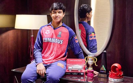 Vaibhav Suryavanshi : 14 बर्ष की उम्र में छाए वैभव, 38 गेंदों में 101 रन बनाए