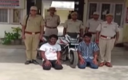 लांगरा पुलिस की बड़ी कार्रवाई: लूट की वारदात को अंजाम देने वाले दो शातिर लुटेरे गिरफ्तार