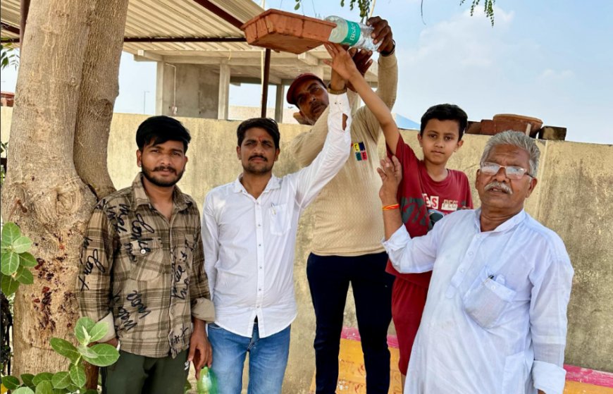 "एक पेड़ - एक परिंडा" अभियान की शुरुआत, भीषण गर्मी में प्यासे पक्षियों को मिलेगी राहत