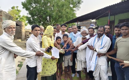 मानवता की मिसाल: 309 भामाशाहों ने विधवा मनीषा मीना को सौंपे 1,87,120 रुपये की सहायता राशि