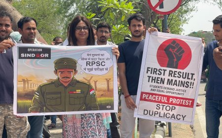 राजस्थान RAS परीक्षा को स्थगित करवाने की मांग को लेकर अभ्यर्थियों का भूख हड़ताल