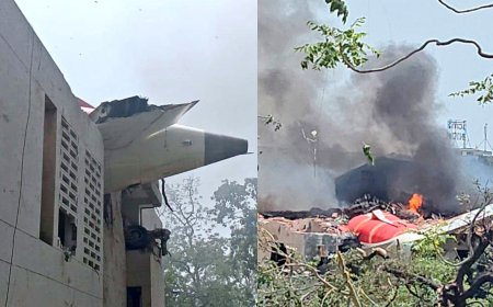 अहमदाबाद में एयर इंडिया का बोइंग 787 विमान क्रैश: 232 यात्री सवार, पूर्व मुख्यमंत्री विजय रुपाणी भी थे शामिल