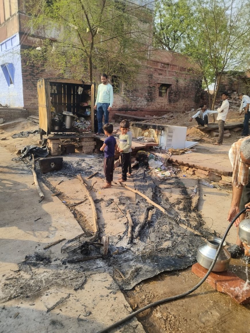 करौली: परचून की दुकान में आग लगाने का मामला, आरोपी धन सिंह मीणा गिरफ्तार