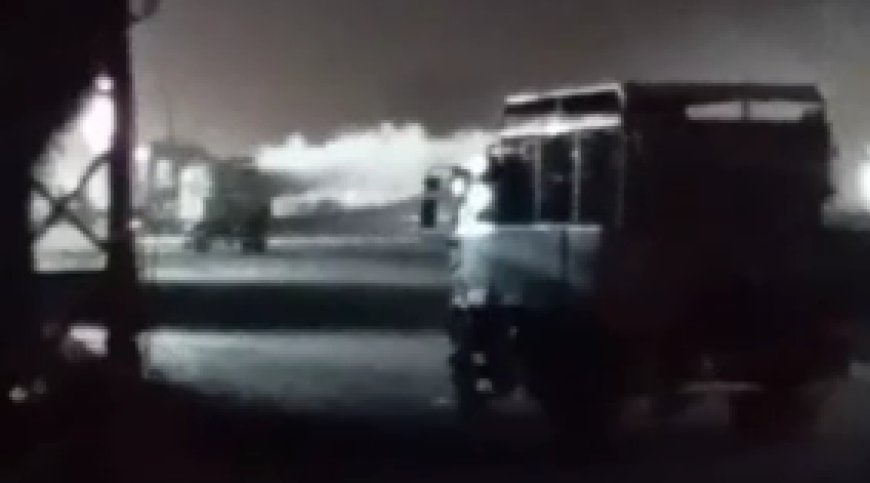 CNG गैस लीकेज से जयपुर-अजमेर हाईवे पर बड़ा हादसा टला, ड्राइवर और पुलिस की सूझबूझ से टली जनहानि