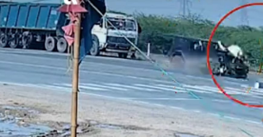 जयपुर के चाकसू में हाईवे पर तेज रफ्तार थार ने बाइक सवार को टक्कर मार दी, युवक की मौत