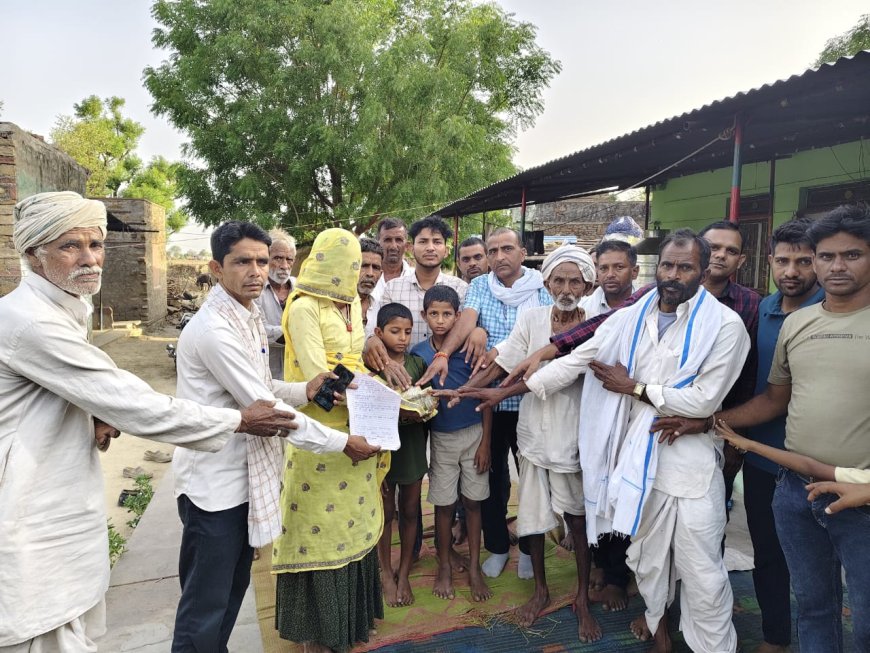 मानवता की मिसाल: 309 भामाशाहों ने विधवा मनीषा मीना को सौंपे 1,87,120 रुपये की सहायता राशि
