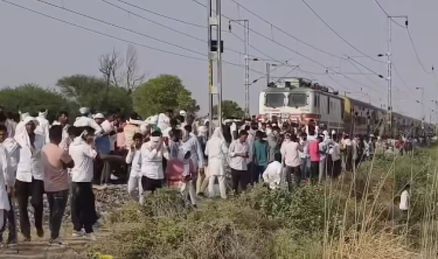 गुर्जर आरक्षण आंदोलन से प्रभावित हुआ दिल्ली-मुंबई रेल ट्रैक, दो घंटे तक थमा रेल यातायात