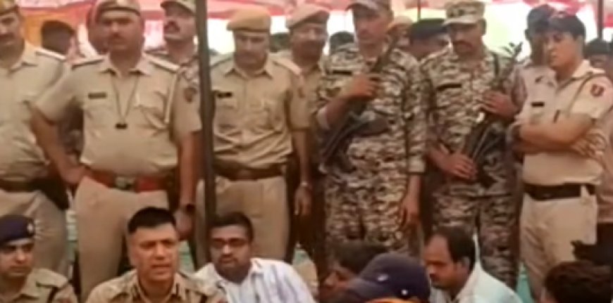 आईजी राहुल प्रकाश की सूझबूझ से पीलूपुरा रेलवे ट्रैक peacefully हुआ खाली, टकराव टला