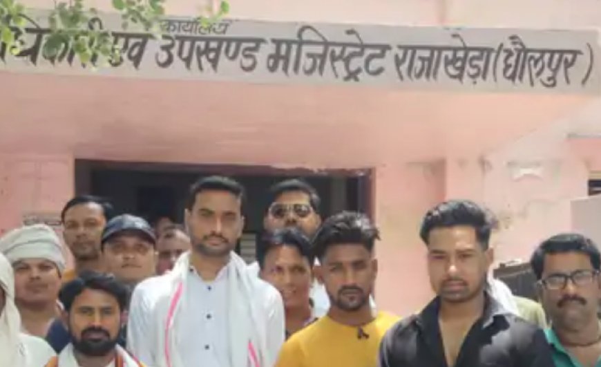 राजाखेड़ा: रोडवेज बसों की कमी को लेकर लोगों ने मुख्यमंत्री के नाम सौंपा ज्ञापन