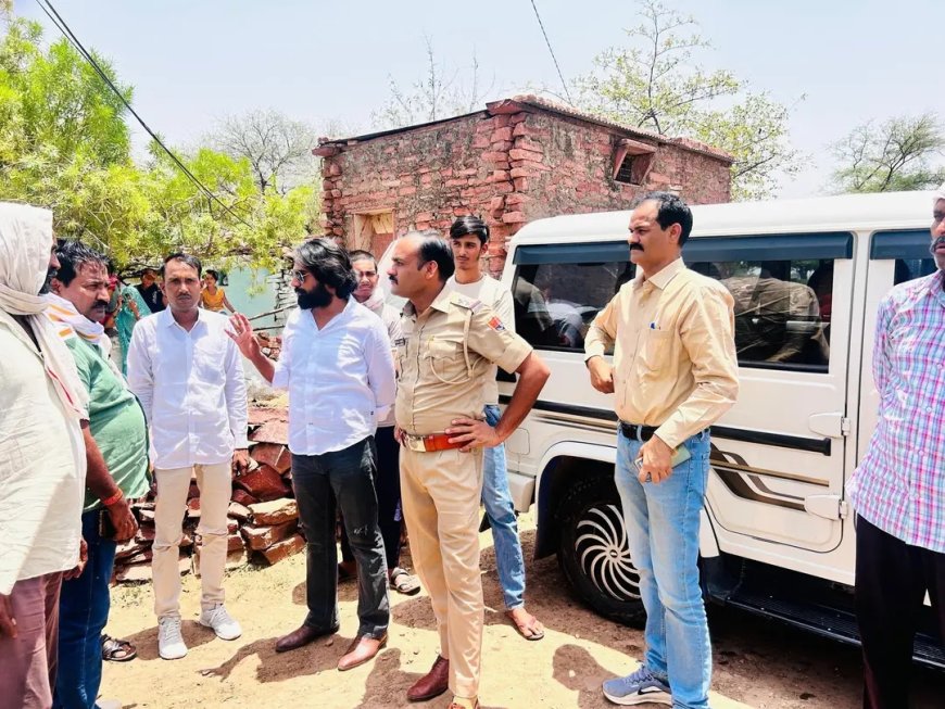 करौली - हवाई जहाज से गिरी विस्फोटक सामग्री, बच्चे हुए भयभीत, हवा में हुआ विस्फोट