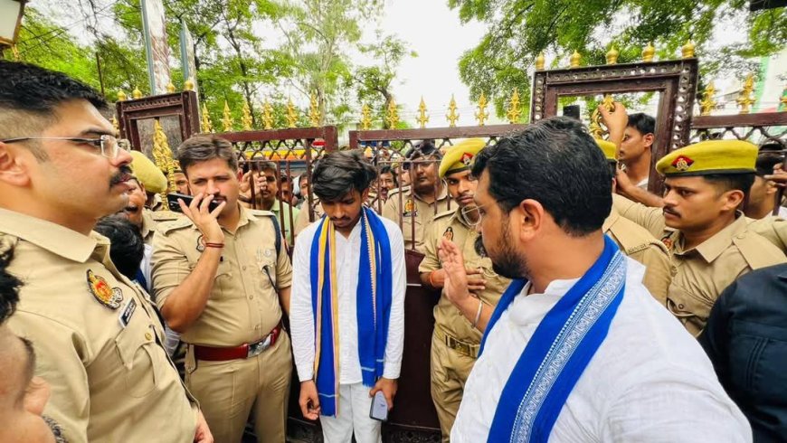 प्रयागराज में चंद्रशेखर आजाद को हाउस अरेस्ट के बाद भड़की हिंसा, करछना में उपद्रव, कई घायल