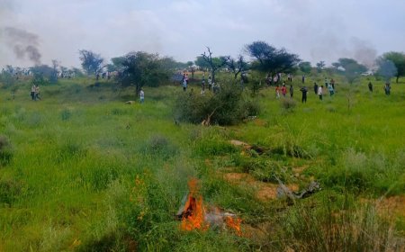 राजस्थान के चूरू में बड़ा हादसा: भानुदा गांव के पास फाइटर जेट क्रैश, दो लोगों की मौत की सूचना