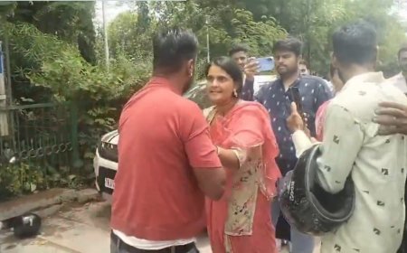 Rajasthan News : जोधपुर में पत्नी ने पति की सरेआम पिटाई की, विवाद की वजह बनी साली