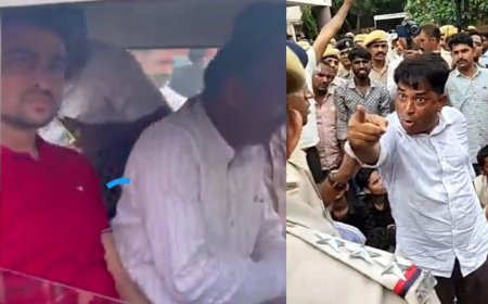 झालावाड़ : स्कूल हादसे के बाद धरने पर बैठे नरेश मीणा हिरासत में, विधायक सुरेश गुर्जर और निर्मल चौधरी भी हिरासत में