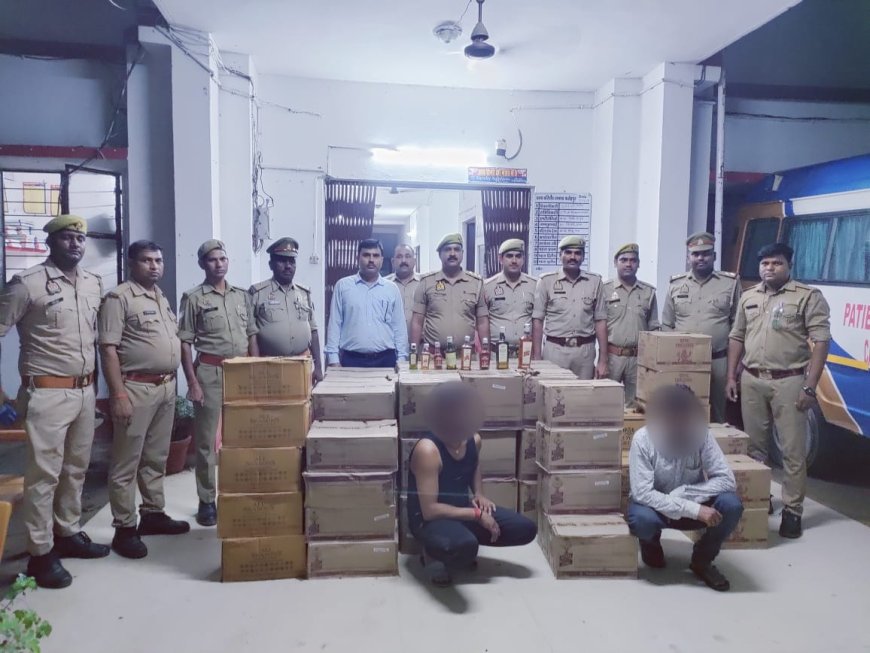 फतेहपुर में अवैध शराब से भरी एंबुलेंस पकड़ी गई, हरियाणा से बिहार जा रही थी खेप- दो गिरफ्तार
