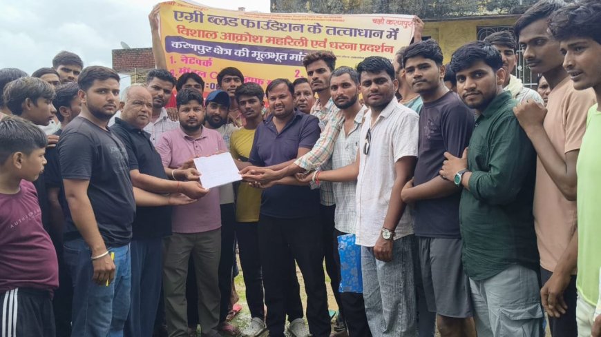 Karauli: एग्री ब्लड फाउंडेशन के सदस्यों ने चार सूत्रीय मांगों का नायब तहसीलदार को सौंपा ज्ञापन