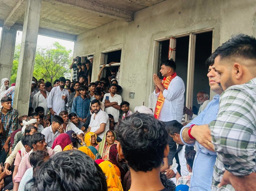 समरावता की मिट्टी को नमन कर बोले नरेश मीणा – अब हर परिवार की सेवा करूंगा बेटे की तरह