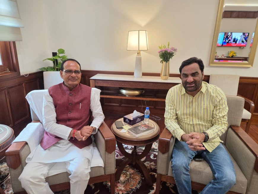 हनुमान बेनीवाल ने केंद्रीय कृषि मंत्री शिवराज सिंह चौहान से मुलाकात की, MSP पर की चर्चा