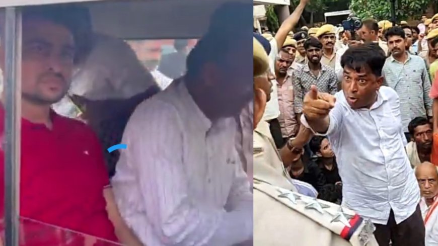 झालावाड़ : स्कूल हादसे के बाद धरने पर बैठे नरेश मीणा हिरासत में, विधायक सुरेश गुर्जर और निर्मल चौधरी भी हिरासत में