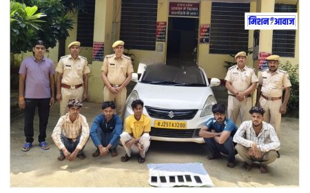सपोटरा - सेक्स सर्विस का झांसा देकर ठगी करने वाले 5 आरोपी सपोटरा पुलिस की गिरफ्त में