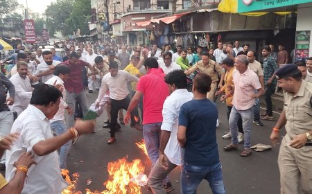 PCC चीफ जीतू पटवारी की गाड़ी पर हुई पत्थरबाजी, धाकड़ समाज पर टिप्पणी से नाराज थे लोग