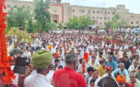 झालावाड़: हजारों किसान सड़कों पर उतरे, सरकार को दिया अल्टीमेटम