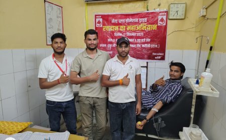करौली अस्पताल में रक्त की कमी के बीच युवाओं ने किया जीवनरक्षक रक्तदान