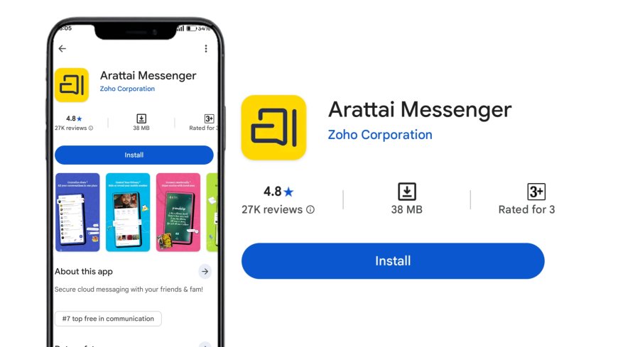 Zoho ने लॉन्च किया Arattai Messaging App : कम इंटरनेट और सस्ते स्मार्टफोन के लिए डिज़ाइन किया गया