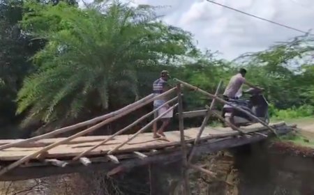 Mahoba: बरसात में ढह गया श्याम नदी पर बना PWD का पुल, महीनों बाद भी पुनर्निर्माण का काम नहीं शुरू