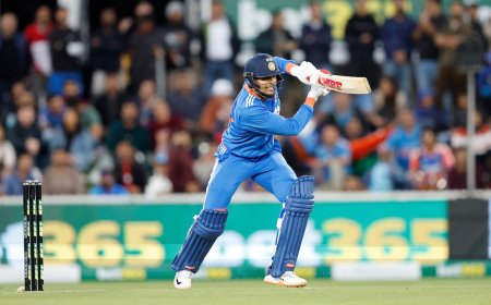 Ind vs aus 1st T20I : सीरीज का पहला मुकाबला बारिश के कारण प्रभावित, भारत 97/1 पर मजबूत स्थिति में