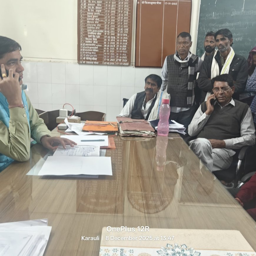 करौली जिले के गुरदह गांव में पानी की गंभीर समस्या, अधिकारियों की लापरवाही पर ग्रामीणों ने दिया ज्ञापन