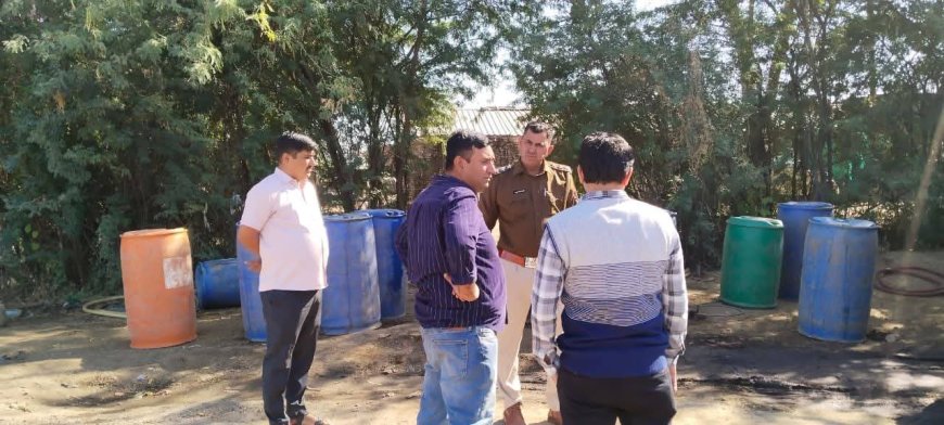 पाली : रसद विभाग की टीम ने 4375 लीटर अवैध पेट्रोलियम पदार्थ किया जब्त