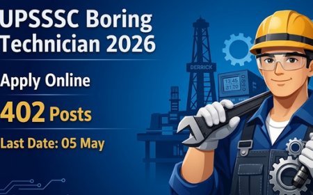UPSSSC असिस्टेंट बोरिंग टेक्नीशियन भर्ती 2026: 402 पदों पर आवेदन शुरू, योग्यता और पूरी जानकारी