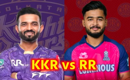 RR vs KKR Live Match Report 2026: Eden Gardens में Rajasthan Royals की तेज शुरुआत, टॉस जीतकर पहले बल्लेबाजी का फैसला
