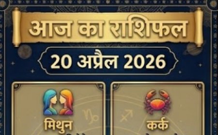 20 अप्रैल 2026 का राशिफल – जानिए आज का दिन आपके लिए कैसा रहेगा