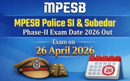 MPESB MP Police Subedar & Sub-Inspector भर्ती 2025: प्रथम चरण परिणाम जारी, द्वितीय चरण एडमिट कार्ड 2026 डाउनलोड करें