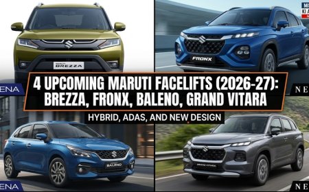 2026-27 में आने वाली Maruti Suzuki की 4 बड़ी Facelift कारें: Brezza, Fronx, Baleno और Grand Vitara