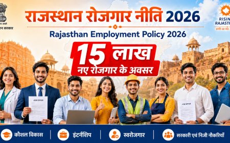 राजस्थान रोजगार नीति 2026: 15 लाख नौकरियों का रोडमैप, जानें युवाओं को कैसे मिलेगा सीधा लाभ