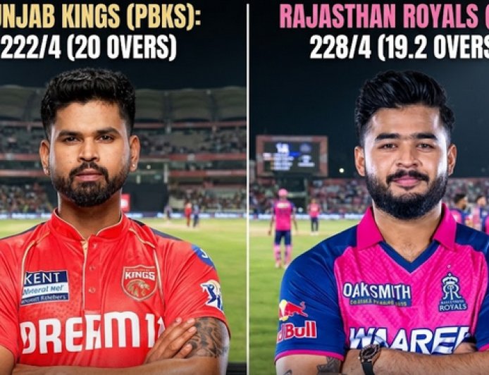 राजस्थान रॉयल्स बनाम पंजाब किंग्स मैच रिपोर्ट: धमाकेदार रन चेज़ और बल्लेबाज़ी का शानदार प्रदर्शन