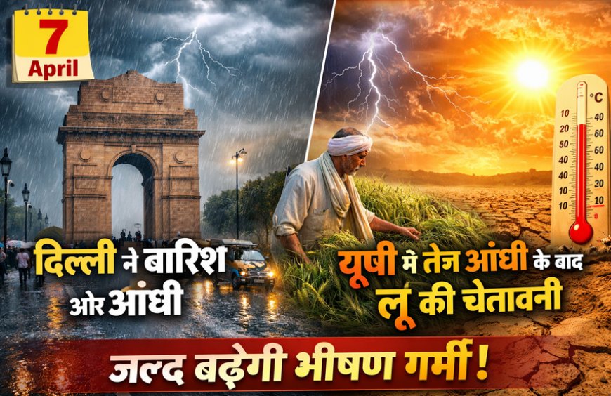 दिल्ली-यूपी मौसम खबर: आज बारिश से राहत, आने वाले दिनों में 40°C पार तापमान
