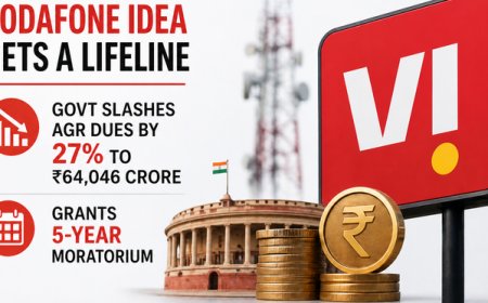 वोडाफोन आइडिया को 'संजीवनी': सरकार ने AGR बकाया में की 27% की कटौती; अब चुकाने होंगे ₹64,046 करोड़