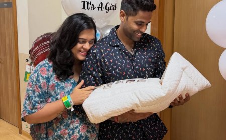 सूर्यकुमार यादव और देविशा शेट्टी ने अपनी नन्ही परी का रखा प्यारा नाम; सोशल मीडिया पर रिवील की 'रिद्धिमा' की पहली झलक