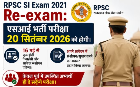SI भर्ती परीक्षा-2021: 20 सितंबर को फिर होगी परीक्षा; 16 मई से शुरू होगी आवेदन संशोधन की प्रक्रिया